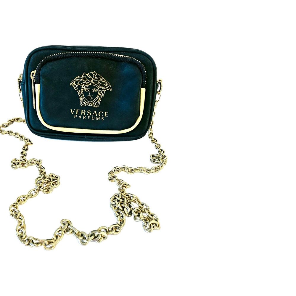 Versace Parfums Black Crossbody Bag